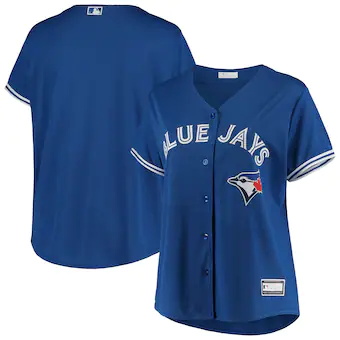 womens royal toronto blue jays plus size alternate replica 